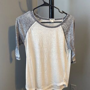 sheer baseball top slim fit size large forever 21